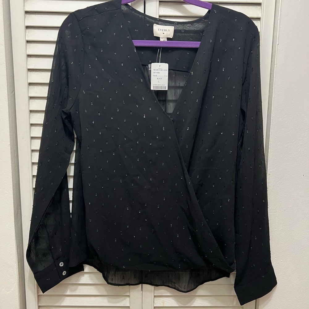 Black shear top